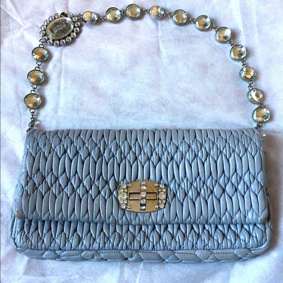 Miu Miu Bags Miu Miu Matelass Embellished Strap Shoulder Bag Poshmark